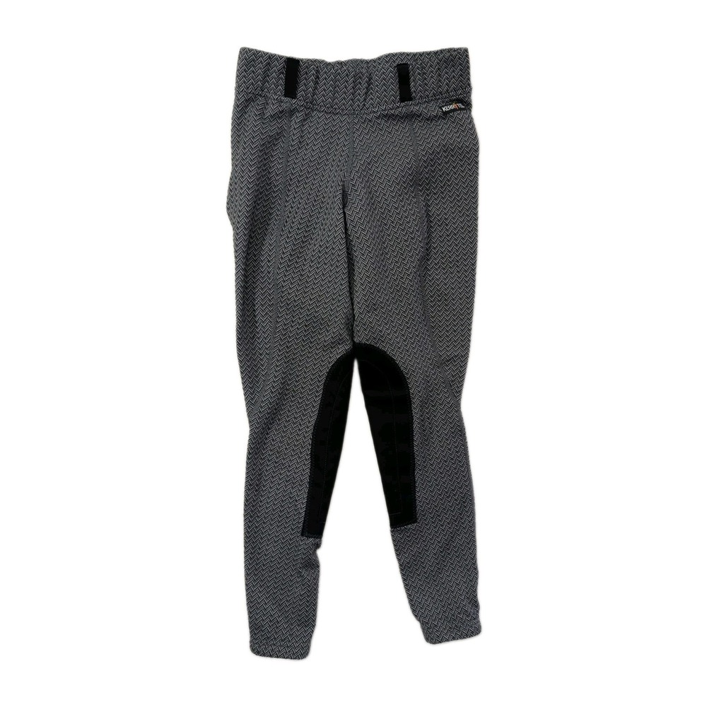 Kerrits Riding Pants Womens S Black Gray Equestrian Leggings Fleece Knee Patch